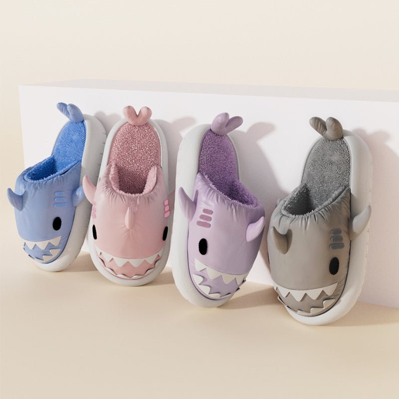 Shark Cotton Slippers Interior Home Removable