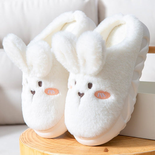 Winter Thick Sole Cotton Slippers Cloud Shoes