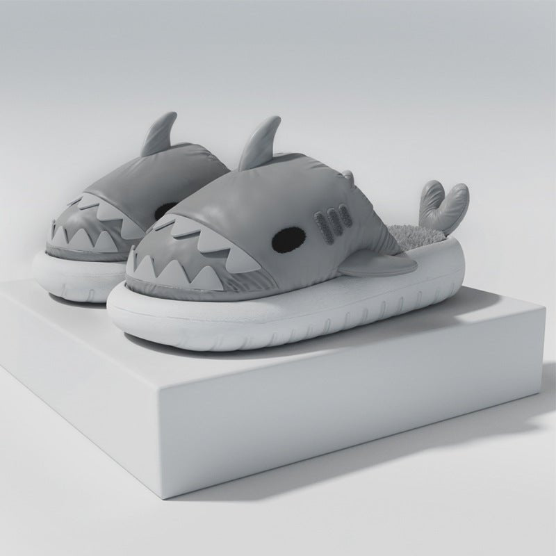 Shark Cotton Slippers Interior Home Removable